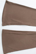 Sexy Spaghetti Strap Top Low Rise Bootcut Pants Set
