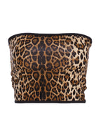 Leopard Print Bandeau Top