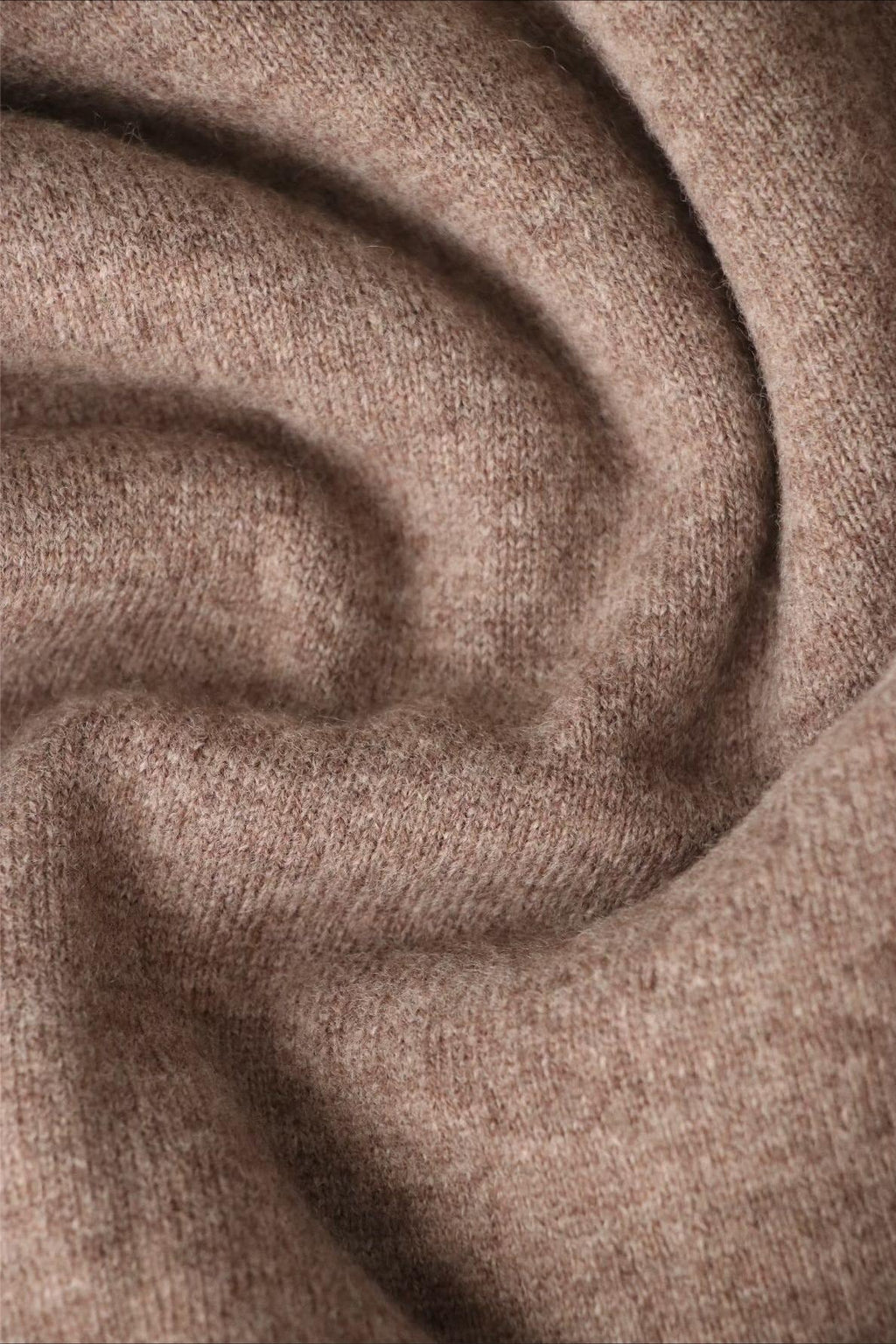 High Neck Flocked Slouchy Knit Dress