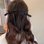 Fabric Ribbon Bow Top Clip Hair Accessory