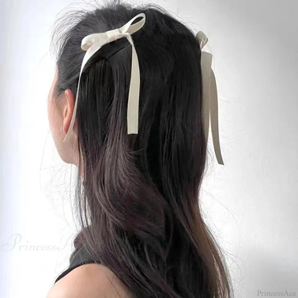 Fabric Ribbon Bow Top Clip Hair Accessory
