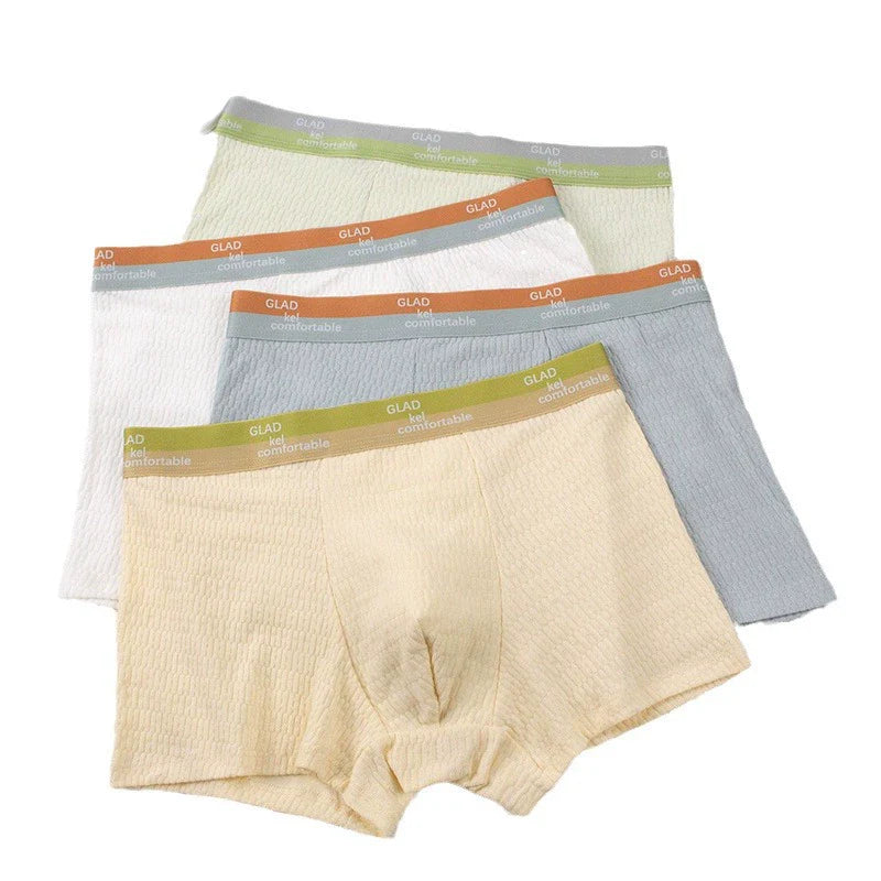 Men's 4 Pack Bubble Cotton Stretch Boxer Brief