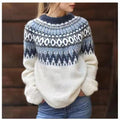 | Women's Winter Sweater, Nordic Pattern