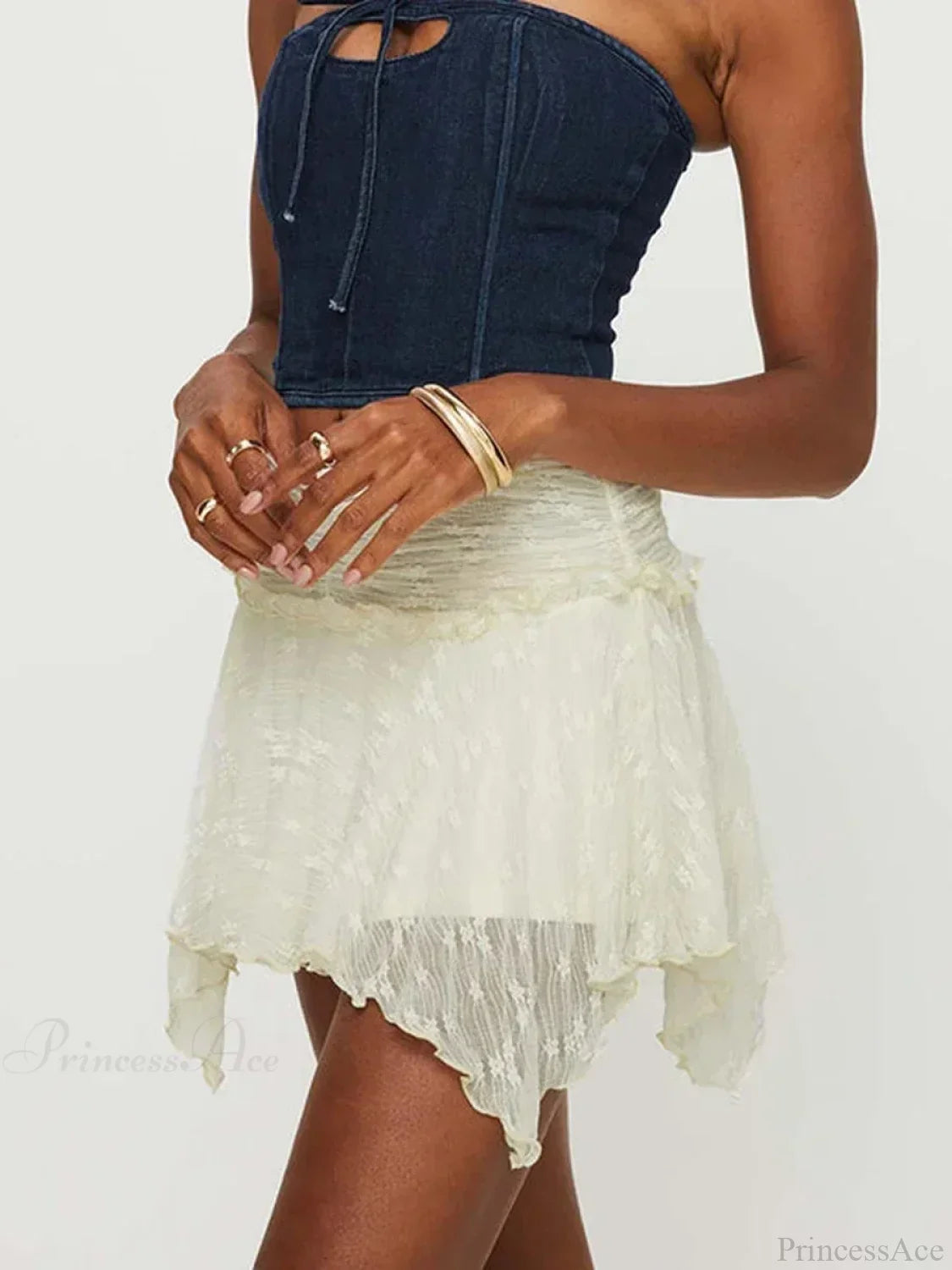Fairy Grunge Layered Ruffle Skirt