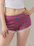 Fairycore Bow Lace Trim Short