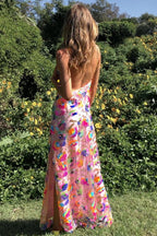 Alba Exclusive Backless Maxi Dress with Sequin Embroidery Boutique Collection