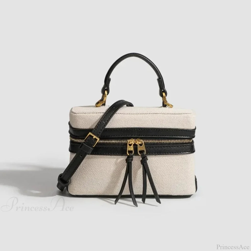 Fashion Box Canvas Shoulder Crossbody Bag