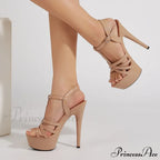 Fashion Buckle Strap Women Platform High Heels Sandals Peep Toe Party Nightclub Stripper Pole Dance Shoes Stilettos