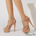 Fashion Buckle Strap Women Platform High Heels Sandals Peep Toe Party Nightclub Stripper Pole Dance Shoes Stilettos