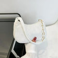 Fashion Corduroy Zipper Underarm Shoulder Bag