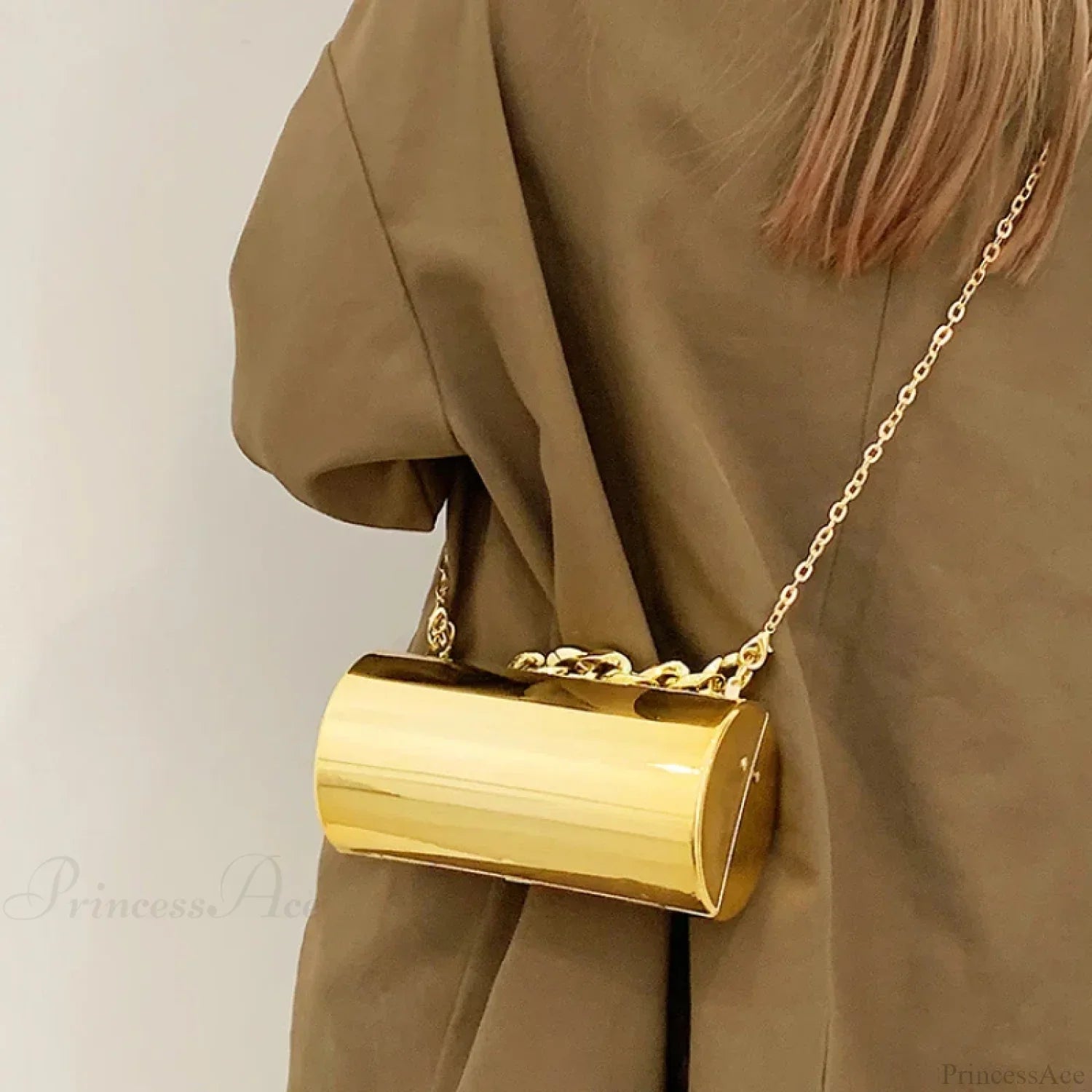 Fashion Cylinder Mini Evening Crossbody Handbag