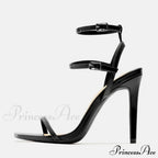 Fashion Design Double Buckle Strap High Heels Gladiator Sandals Women Summer Square Toe Party Dress Shoes Sandalias