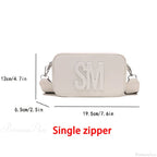 Fashion Leopard Print Letters Crossbody Bag