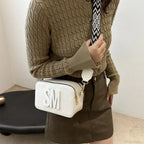 Fashion Leopard Print Letters Crossbody Bag
