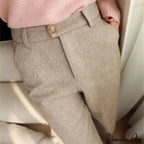 Fashion Office Wear High Waist Harem Pencil Trousers Autumn Winter Pants
