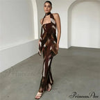 Fashion Print Maxi Dress