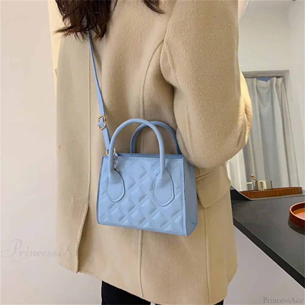 Fashion Retro PU Small Square Crossbody Handbag