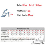 Fashion Rhinestone Buckle Narrow Band Sandals - Square Toe Wedding Banquet Shoes - Thin High Heels - Golden Sandalias