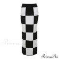 Fashionable Tall Waist Split Long Length Autumn Winter Skirt