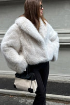 Faux Fur Collared Warm Longline Coat