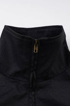 Ruched Waist Biker Jacket