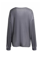 Vintage Print Oversized Long Sleeve Tee