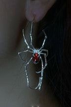 Halloween Punk Spider Earrings