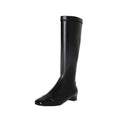 Colorblock Low Heel Dongdaemun Casual All-match Square Toe Boots Women