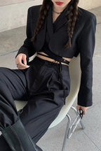 Double Layer Slim Pocket Blazer