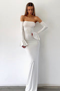 Wrap Style Off-Shoulder Mermaid Birthday Dress
