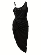 Beatriz Minimalist Asymmetrical Cocktail Dress Statement Occasion Edit