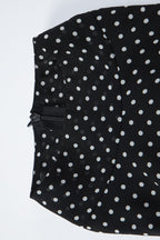 Black Halter Neck Polka Dot Ruffle Tiered Bubble Hem Mini Dress