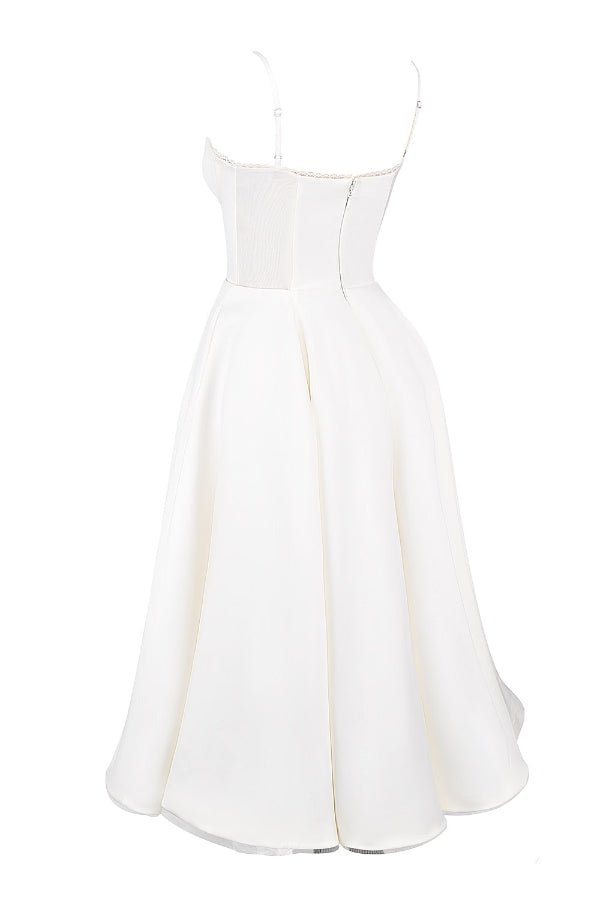 Lorraine Premium Strapless V Neck Sleeveless Tutu Maxi Dress Designer Edit