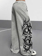 Patterned Printed Sweatpants