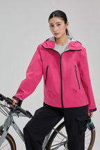 Dopamine Color Block Taped Seam Windproof Waterproof Hiking Jacket