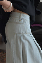 Deconstructed Flared Denim Jeans