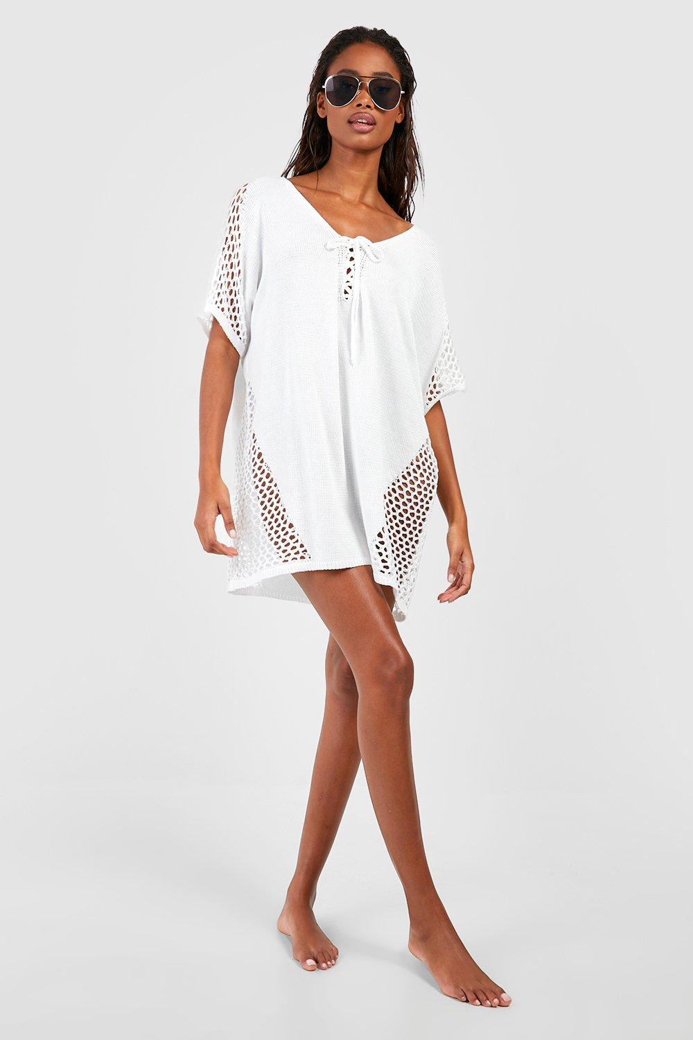 Katerina Minimalist Beach Dress with Lace Statement Occasion Edit