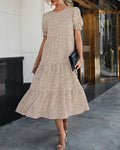 Rosalía Timeless Dress with Puff Sleeves Evening Wear Edit
