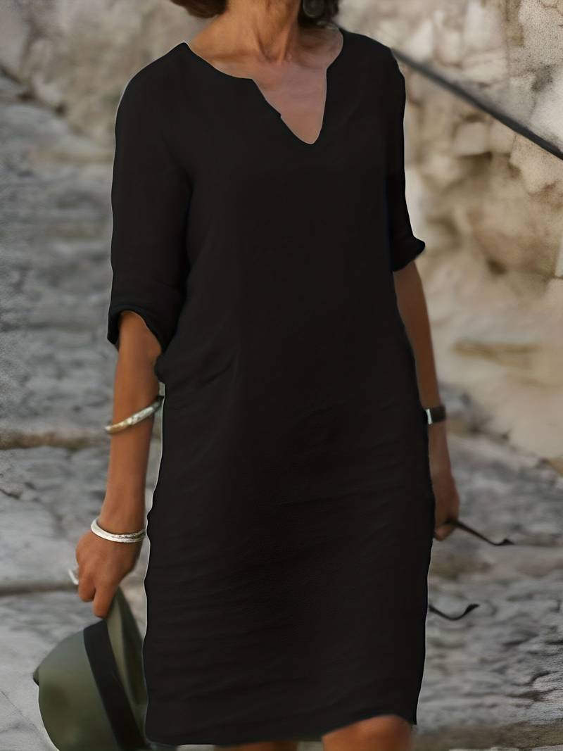 Guiomar Timeless Minimalist Dress Elevated Occasion Wear