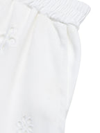 Embroidered Lace Hem Shorts