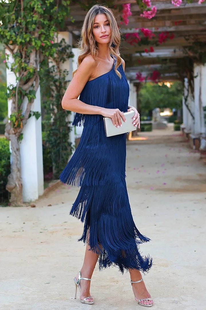 Frida Elevated One Shoulder Dress Occasion Wear