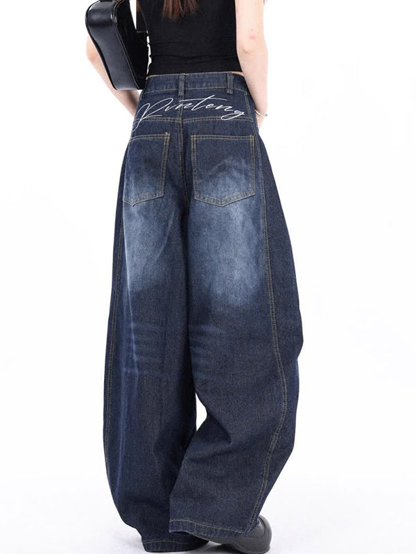American Curved Blade Profile Boyfriend Jeans