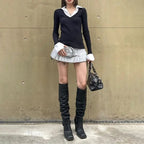 Polo Collar + Long Sleeve Shirt