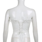White Bustier Corset Top