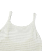 White Knit Spaghetti Strap Bodycon Mini Dress