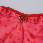 Cute Sweet 90s Pink Heart Print Sleeveless Strap Ruffles Short Mini Dress Aesthetic Casual Summer E-Girl Kawaii Korean Japanese Harajuku