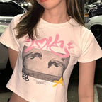 Dolphin Print Crop Top