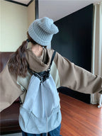 Oversized Sunday Patchwork Cropped Hoodie