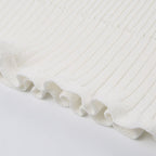 White Knit Pencil Mini Skirt