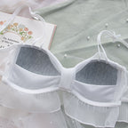 Sweet Bow Mesh Bra + Panties Set